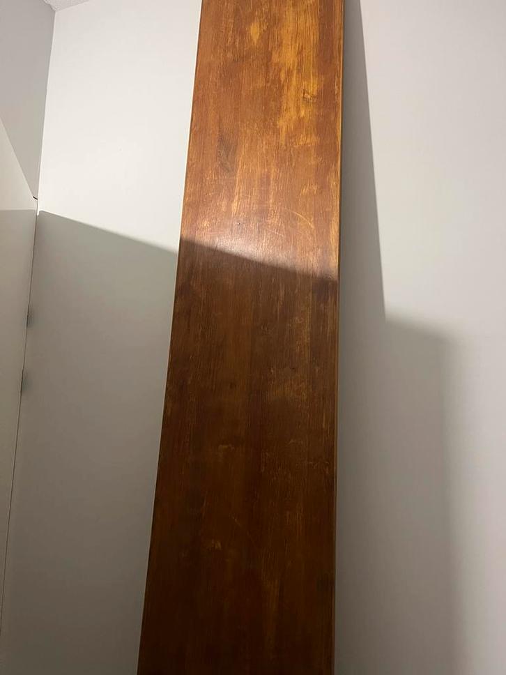 Eikenhouten plank - Gewaxt, Doe-het-zelf en Verbouw, Hout en Planken, Gebruikt, Plank, Eiken, 200 tot 250 cm, 25 tot 50 mm, Ophalen