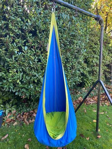 Kinder hangzak LaSiesta hangstoel schommelzak blauw/groen beschikbaar voor biedingen