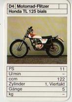 Kw1277 motorkaartje d4 honda tl 125 bials, Ophalen of Verzenden, Zo goed als nieuw, Motoren