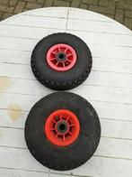 Twee wielen met luchtbanden steekwagen en diverse, Doe-het-zelf en Verbouw, Transportwagens, 60 tot 80 liter, Ophalen, Zo goed als nieuw