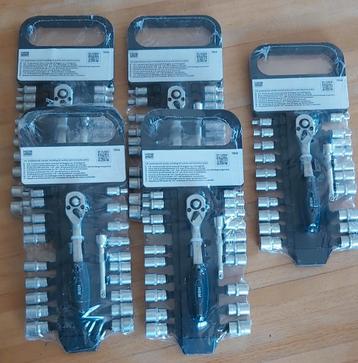Ratelset HBM 1/4 inch NIEUW, nog 3 setjes.. beschikbaar voor biedingen