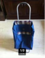 boodschappentas op wieltjes, Sieraden, Tassen en Uiterlijk, Tassen | Reistassen en Weekendtassen, Wieltjes, 30 cm of meer, Blauw