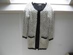 Leuke mohair vest jas maat s zwart wit €7.50 Miss etam., Ophalen of Verzenden, Zo goed als nieuw, Maat 38/40 (M), Zwart