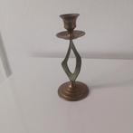 Antieke Solid Brass messing Kandelaar Made india, Ophalen of Verzenden, Koper of Brons