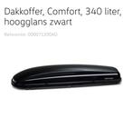 Volkswagen Dakkoffer Comfort 340L Hoogglans Zwart, Auto diversen, Dakkoffers, Ophalen, Gebruikt