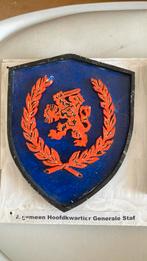 KNIL Algemeen Hoofdkwartier Generale Staf, Ophalen of Verzenden, Landmacht, Nederland, Embleem of Badge