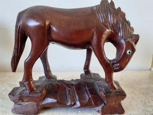 vintage antieke chinees houten paardjes wang mu, Antiek en Kunst, Kunst | Beelden en Houtsnijwerken, Ophalen of Verzenden