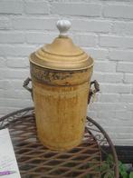 antieke koffie thee thermoskan met porcelijnen knop, Antiek en Kunst, Ophalen of Verzenden