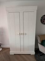 Witte Kast - Boerenkast Stijl - 224x126x42cm, Ophalen, Gebruikt