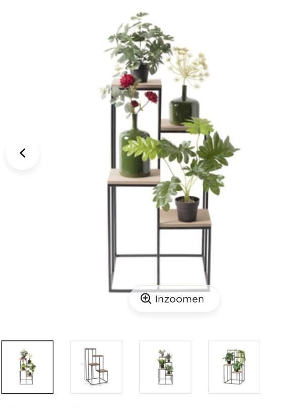 Plantentafel plantenhouder industrieel, Huis en Inrichting, Overige Huis en Inrichting, Zo goed als nieuw, Ophalen