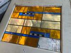 Glas in Lood raam Art Deco jaren 20-30 Vintage, Ophalen, Gevelraam of Ruit, Gebruikt, Minder dan 80 cm