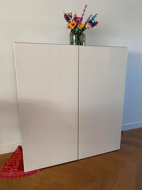 Moderne Ikea kast Besta wit hoogglans, Huis en Inrichting, Kasten | Wandmeubels, Gebruikt, 100 tot 150 cm, Minder dan 150 cm, 25 tot 50 cm