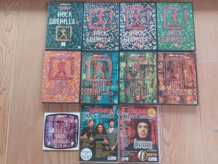 Rock Guerilla TV - Metal DVD Boxset (11 stuks), Cd's en Dvd's, Dvd's | Muziek en Concerten, Gebruikt, Muziek en Concerten, Boxset