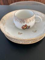 Limoges france porseleinen kinderservies set 3 stuks antiek, Antiek en Kunst, Antiek | Servies los, Ophalen of Verzenden