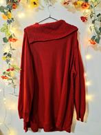 Heerlijk warme rode vintage aran gebreide coltrui, Kleding | Dames, Ophalen of Verzenden, Zo goed als nieuw, Maat 46/48 (XL) of groter