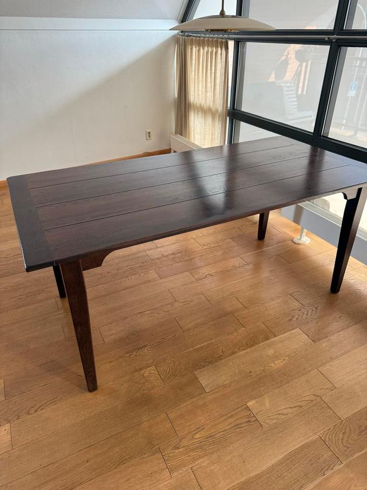 Donkerbruine houten eettafel - Perfecte staat!, Huis en Inrichting, Tafels | Eettafels, Zo goed als nieuw, 50 tot 100 cm, 150 tot 200 cm