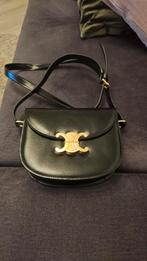 Elegante zwarte Celine schoudertas, Ophalen of Verzenden, Zo goed als nieuw, Zwart, Schoudertasje