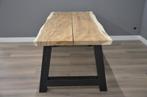 Superactie! Suar boomstamtafel 250 cm, Verzenden, Nieuw, Rond, Metaal