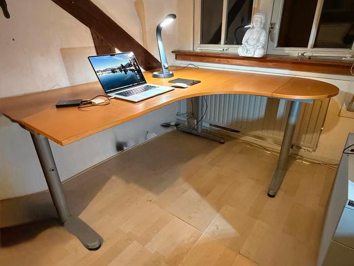 Groot IKEA Galant Hoekbureau - Goede Staat!, Huis en Inrichting, Bureaus, Zo goed als nieuw, Bureau, Ophalen