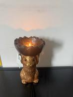 Goud Zwart Konijn Theelichthouder - Pasen, Ophalen of Verzenden, Nieuw