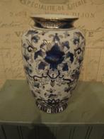 blauw wit goud vaas heel mooi patroon porcelein, Antiek en Kunst, Antiek | Porselein, Ophalen of Verzenden