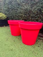 Bloom Pot No Light Rood 2 stuks, Tuin en Terras, Bloempotten, Ophalen, Kunststof, 40 cm of meer, Rond