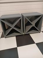 2 wijnrekken op wieltjes, Huis en Inrichting, Woonaccessoires | Wijnrekken, Ophalen of Verzenden, Zo goed als nieuw, Hout, Minder dan 50 cm