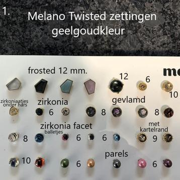 NIEUW:Melano TWISTED ZETTINGEN+Ringen+Armband+Ketting+Oorbel beschikbaar voor biedingen
