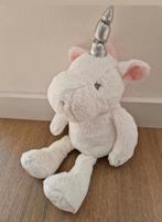 Knuffel unicorn eenhoorn Primark baby wit roze zilver K3110, Ophalen of Verzenden, Zo goed als nieuw