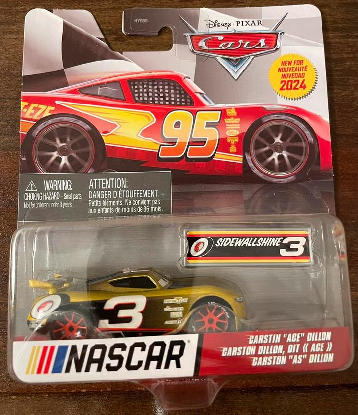Disney Cars: Carstin “Ace” Dillon (nr.3 van de Nascar serie), Kinderen en Baby's, Speelgoed | Speelgoedvoertuigen, Nieuw, Ophalen of Verzenden