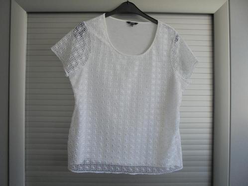 shirt Promiss maat 46 wit, Kleding | Dames, T-shirts, Zo goed als nieuw, Maat 46/48 (XL) of groter, Wit, Korte mouw, Ophalen of Verzenden