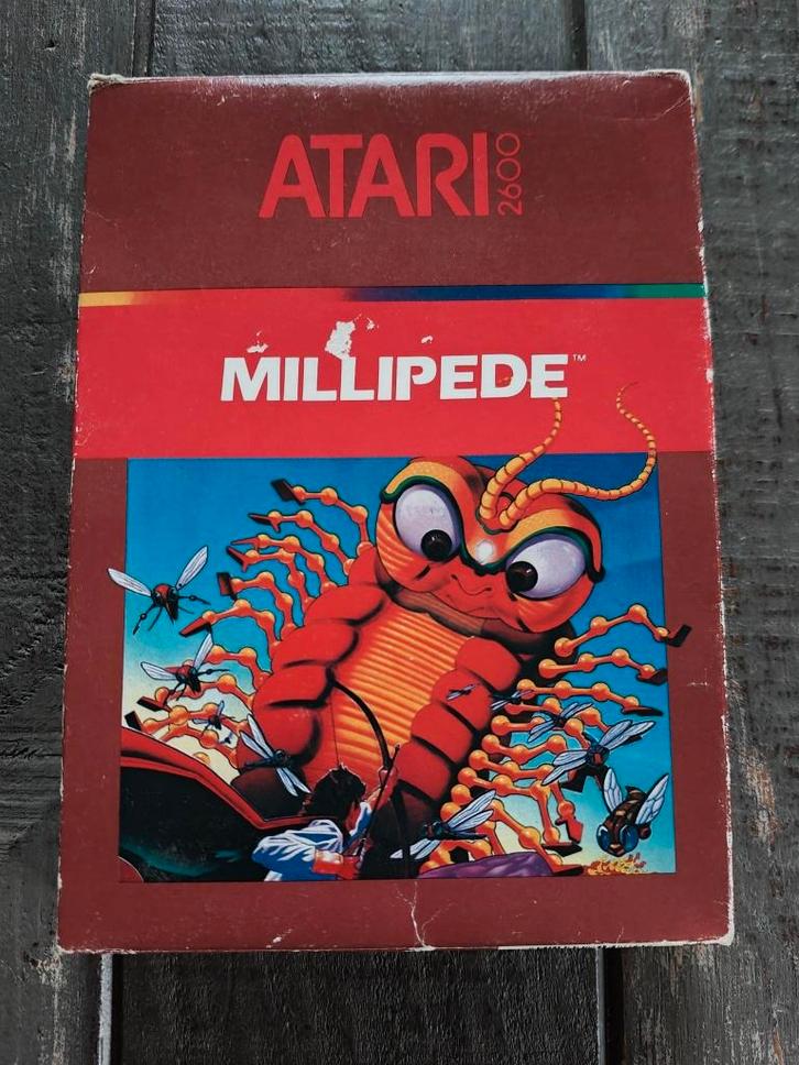 Atari 2600 Millipede CX26118 / Compleet, Spelcomputers en Games, Games | Atari, Zo goed als nieuw, Atari 2600, Avontuur en Actie
