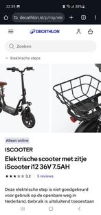 Iscooter, Fietsen en Brommers, Elektrische fietsen, 59 cm of meer, Ophalen, Zo goed als nieuw, Overige merken