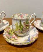 Royal Albert Bone China ‘Kentish Rockery’ collectie, Ophalen of Verzenden, Zo goed als nieuw, Kop en/of schotel