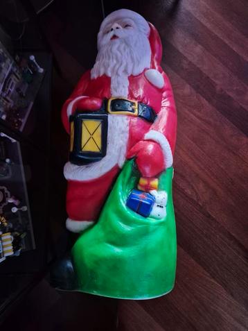 Grote Vintage Verlichte Kerstman beschikbaar voor biedingen