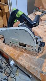Festool Invalzaag met Liniaal van 1.20m, Doe-het-zelf en Verbouw, Gereedschap | Zaagmachines, Ophalen, Gebruikt, Invalzaag, 30 tot 70 mm