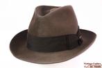 Vintage Gleufhoed Stetson Royal bruingrijs haarvilt 54 = XS, Kleding | Heren, Stetson Royal, Ophalen of Verzenden, Hoed, Zo goed als nieuw