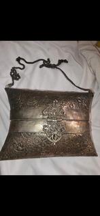 Antiek tas-beursje brons-verzelver, Antiek en Kunst, Antiek | Tin, Ophalen of Verzenden
