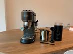 De’Longhi espressomachine + bonenmaler + accessoires, Ophalen, Zo goed als nieuw, Espresso apparaat