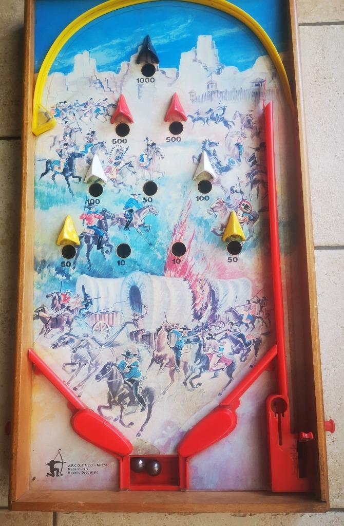 Vintage Flipperkast Pinball Arco Italy indian cowboy oorlog, Verzamelen, Automaten | Flipperkasten, Gebruikt, Flipperkast, Ophalen of Verzenden