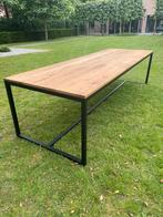 Eiken tuintafel/ eetkamertafel, Tuin en Terras, Tuintafels, Ophalen, Zo goed als nieuw, Rechthoekig, Metaal