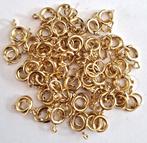 SALE Partij met 50 veer sluitingen met ringetjes 8 mm, Verzenden, Nieuw, Overige typen
