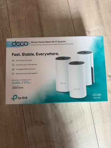 TP-Link Deco M4 Mesh WiFi Systeem-nieuw in folie beschikbaar voor biedingen