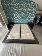 Boxspring Ikea, Huis en Inrichting, Slaapkamer | Boxsprings, Ophalen, Tweepersoons, 200 cm, Grijs