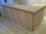 Unieke balie, toonbank L-model winkelbalie van steigerhout, Huis en Inrichting, Ophalen, Nieuw