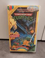 VHS Teenage Mutant hero Turtles - de grote slag om de pizza', Gebruikt, Ophalen of Verzenden
