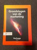 Bronis Verhage - Grondslagen van de marketing, Ophalen of Verzenden, Zo goed als nieuw, Bronis Verhage; Marjolein Visser, Economie en Marketing