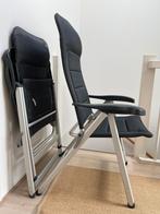 2x ZGAN Crespo AL 237 Deluxe Dark Grey standenstoel €100 pst, Caravans en Kamperen, Ophalen, Zo goed als nieuw, Campingstoel