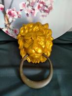 Deurklopper leeuw goudkleurig, Antiek en Kunst, Curiosa en Brocante, Ophalen of Verzenden