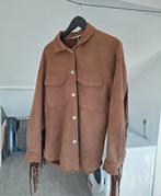 Bruin jasje met franjes van pull & bear maat L, Ophalen of Verzenden, Zo goed als nieuw, Maat 38/40 (M), Bruin